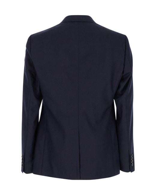 Dolce & Gabbana Blue Single-Breasted Long-Sleeved Jacket for men