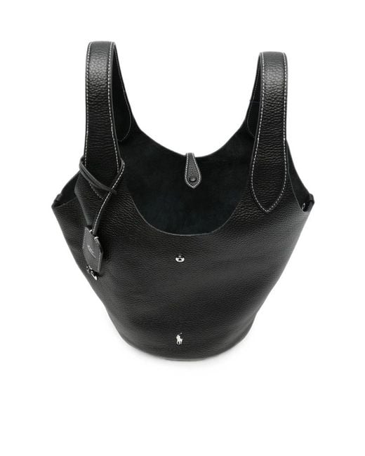 Ralph Lauren Black Double-Handle Handbag