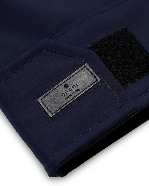 Gucci Blue Hooded And Rope-Drawn Casual Jacket for men