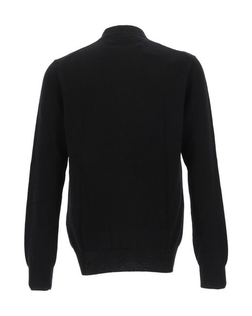 COMME DES GARÇONS PLAY Black Comme Des Garçons Play Logo Patch Buttoned Cardigan for men