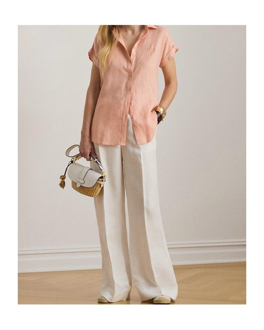Ralph Lauren Pink Lauren Short Sleeve Buttoned Shirt
