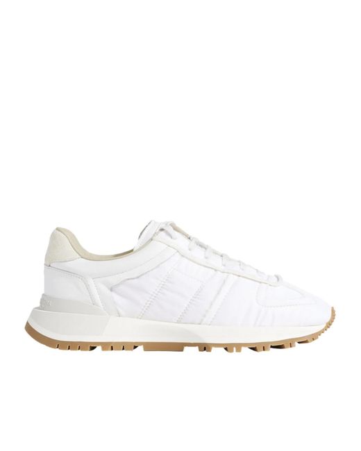 Maison Margiela White Minimalist Low-Top Sneakers