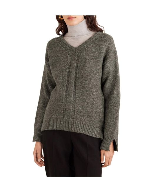 Proenza Schouler Gray Solid-Color Knitted Sweater