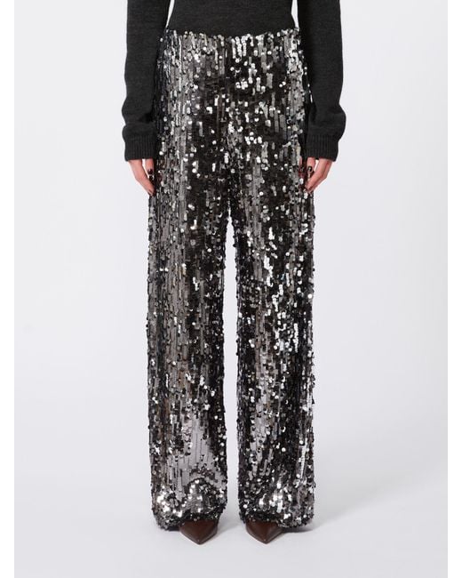 Weekend by Maxmara Multicolor Tulle Sequined Trousers