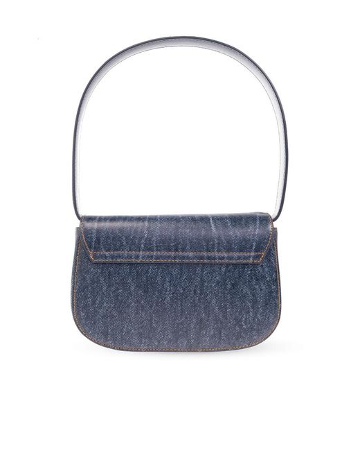 DIESEL Blue 1Dr Denim Printed Shoulder Bag