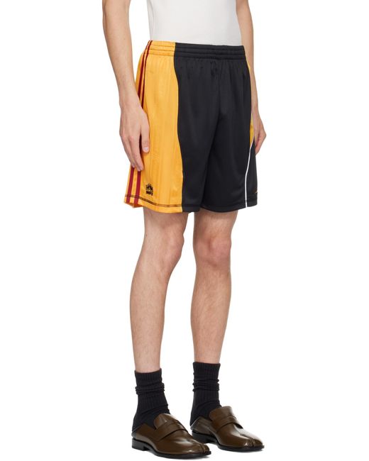 Martine Rose Black Elasticated Waistband Shorts for men