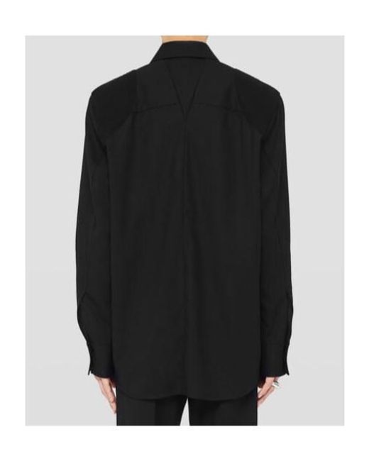 Jil Sander Black Long-Sleeved Lightweight Shirt for men