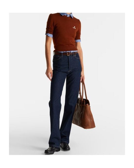 Agolde Blue High-Waisted Jeans
