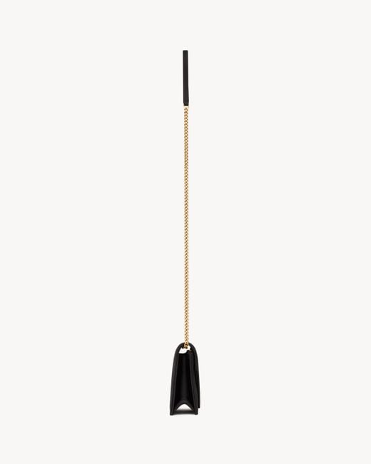 Saint Laurent White Paris Chain Shoulder Bag