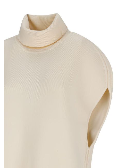 Totême White Totême Double Knitted Cape