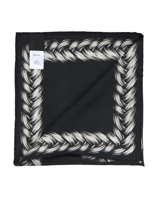 Givenchy Black Pattern Scarf