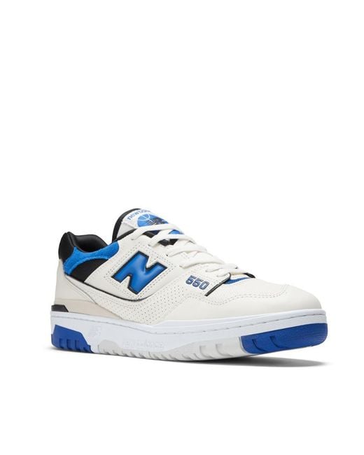 New Balance Blue 550 Lace-Up Sneakers for men