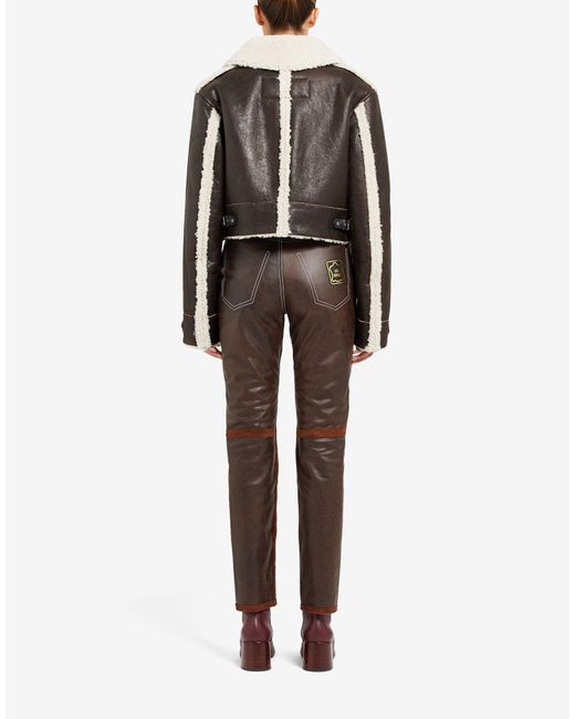 Maison Margiela Black Reversible Aviator Shearling Jacket
