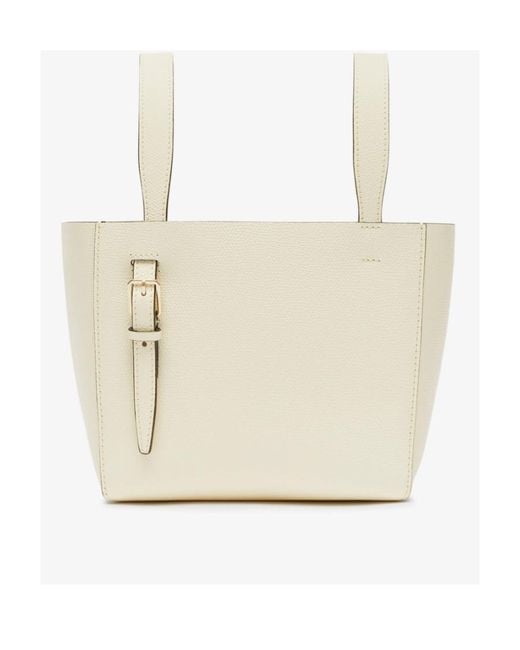 Valextra Natural Mini Soft Bucket Bag