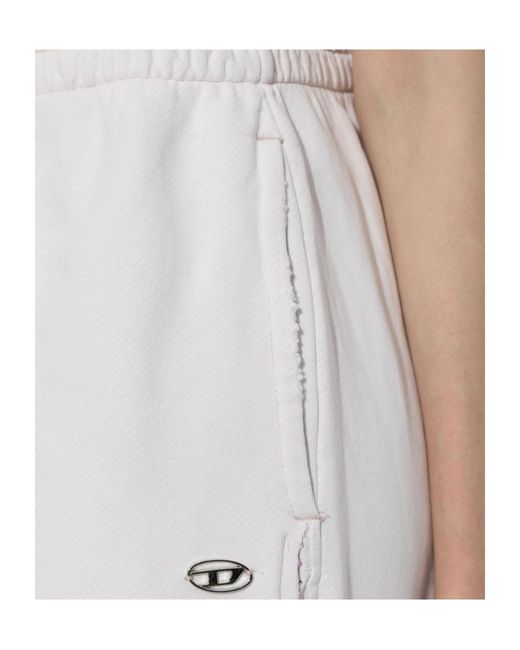 DIESEL Gray Elastic-Waist Athletic Pants