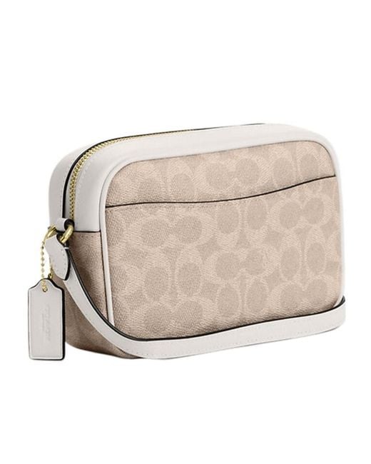COACH Natural Mini Jamie's Signature Canvas Camera Bag
