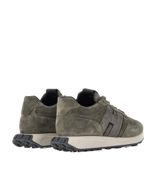 Hogan Gray H601 Lace-Up Sneakers for men