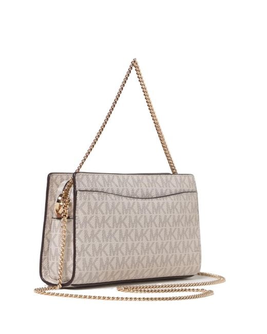 Michael Kors Natural Michael Hamilton Moderne Extra-Small Signature Logo Crossbody Bag