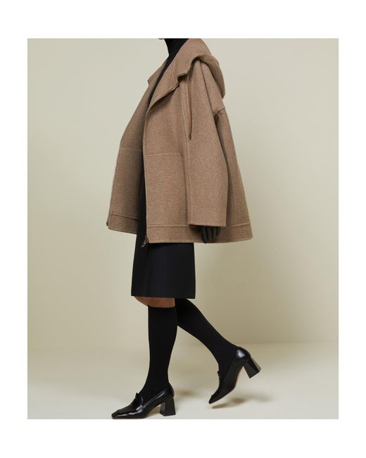 Max Mara Natural Atelier Hooded Oversized Coat