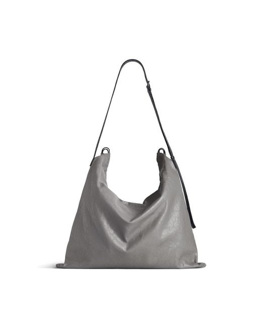 Balenciaga Gray Large Dust Tote Bag for men