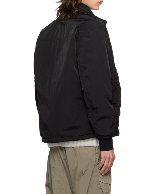 C P Company Black Chrome-R Body Zipped Padded Jacket for men