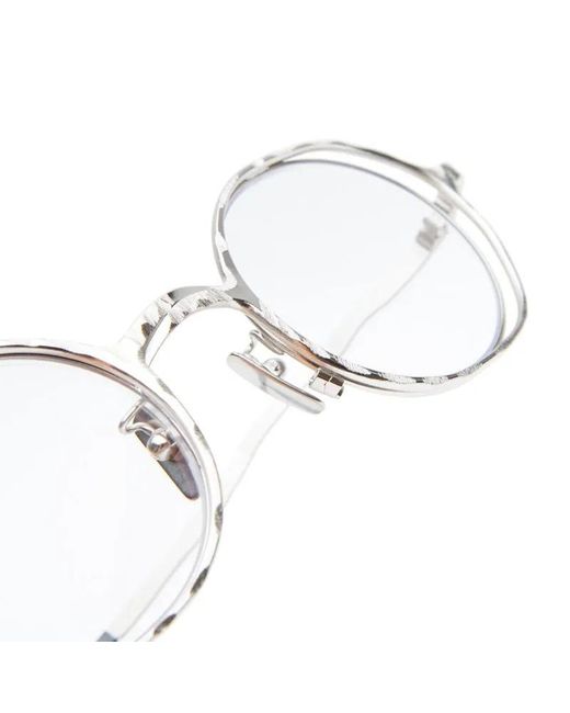 Kuboraum White Maske H11 Round-Frame Glasses