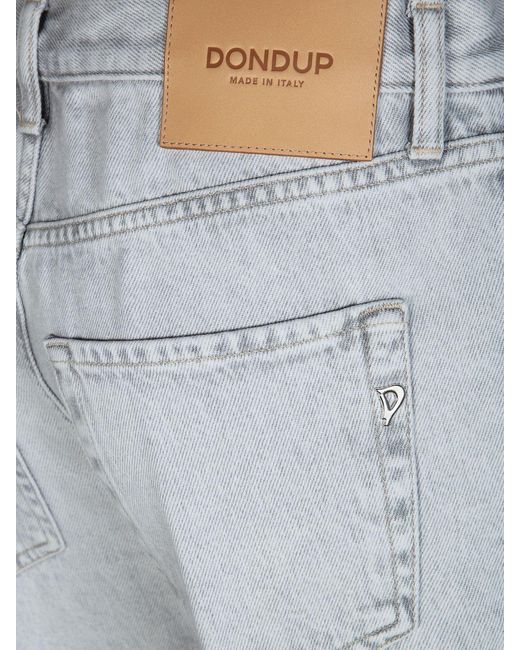 Dondup Gray Cuffed Jeans