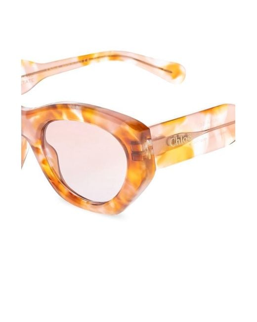 Chloé Orange Cat-Eye Sunglasses