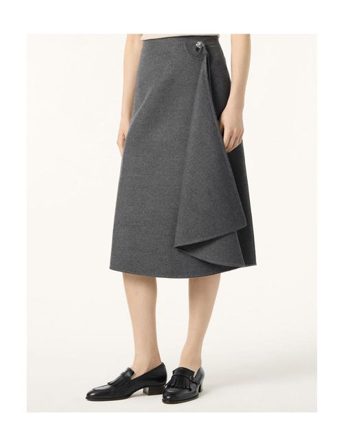 Loro Piana Gray Hazel Skirt
