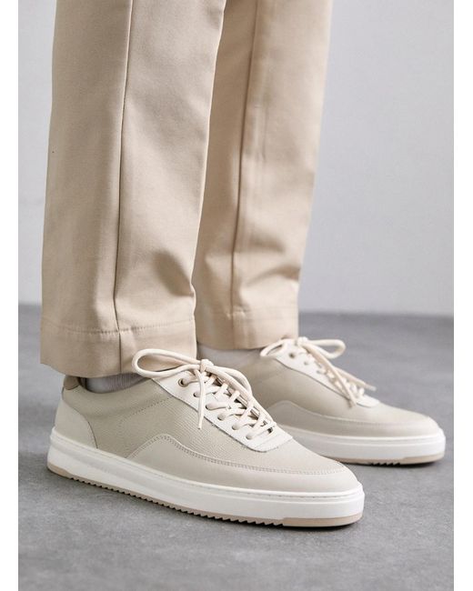 Filling Pieces White Lace-Up Sneakers for men