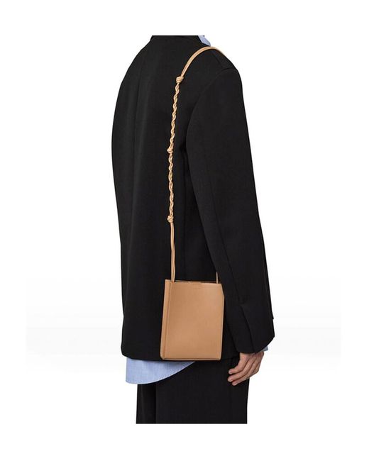 Jil Sander White Small Tangle Cross Body Bag for men
