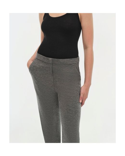 Jonathan Simkhai Gray Hayley Cropped Trousers