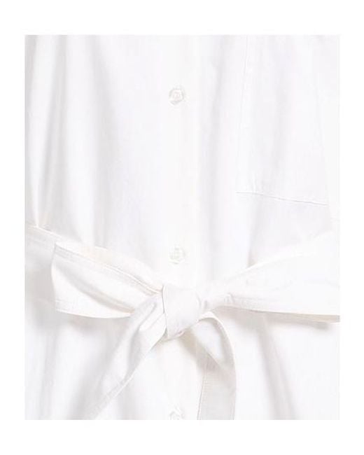 Sportmax White Mini Dress Cotton, Viscose, Elastane