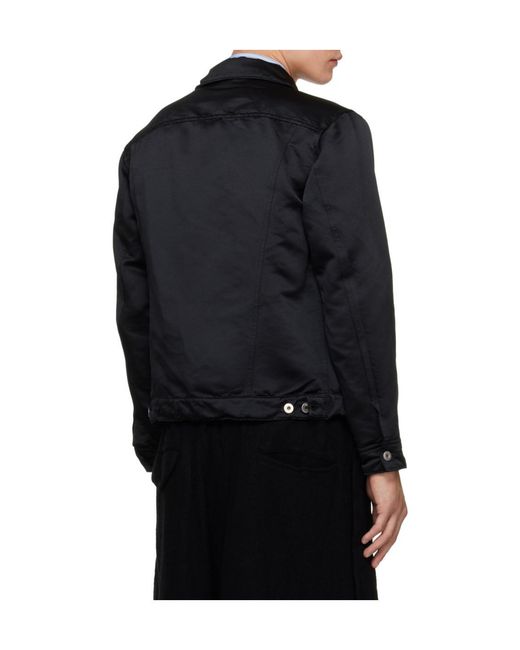 Comme des Garçons Black Zip-Detail Button-Up Jacket for men