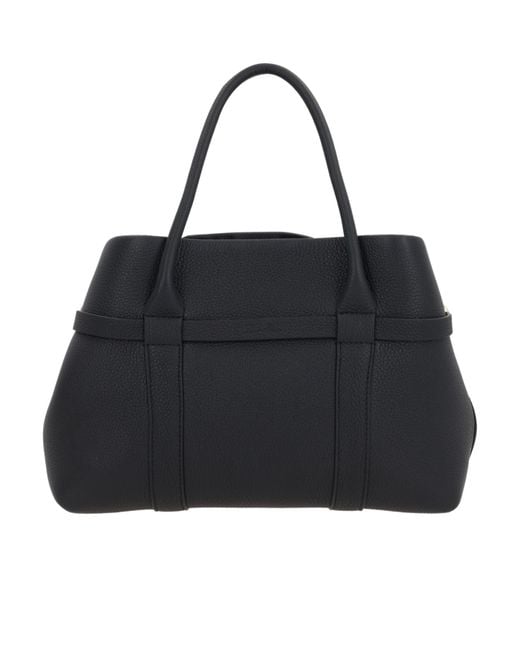 Loro Piana Black Top Handle Bag