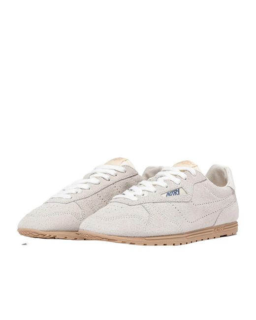 Autry White Windspin Lace-Up Sneakers