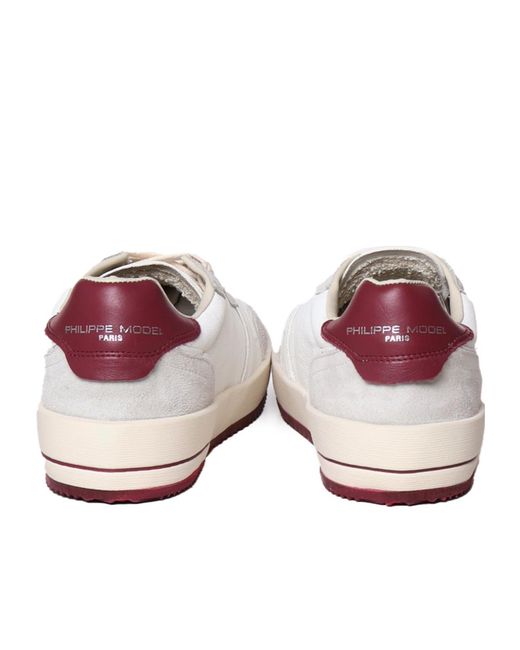 Philippe Model White Nice Low-Top Sneakers for men