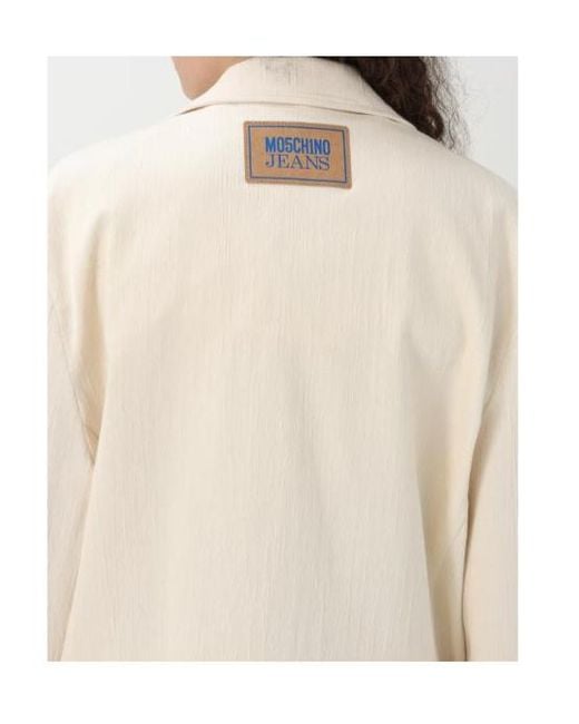 Moschino Natural Long Sleeve Casual Jacket