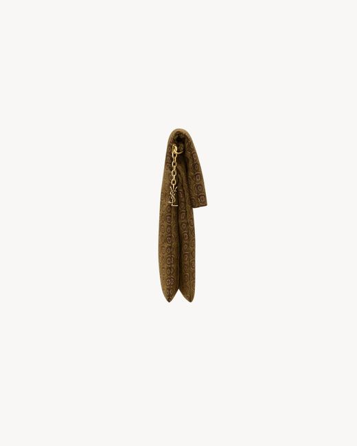 Saint Laurent Natural Paris Large Folded Pouch for men