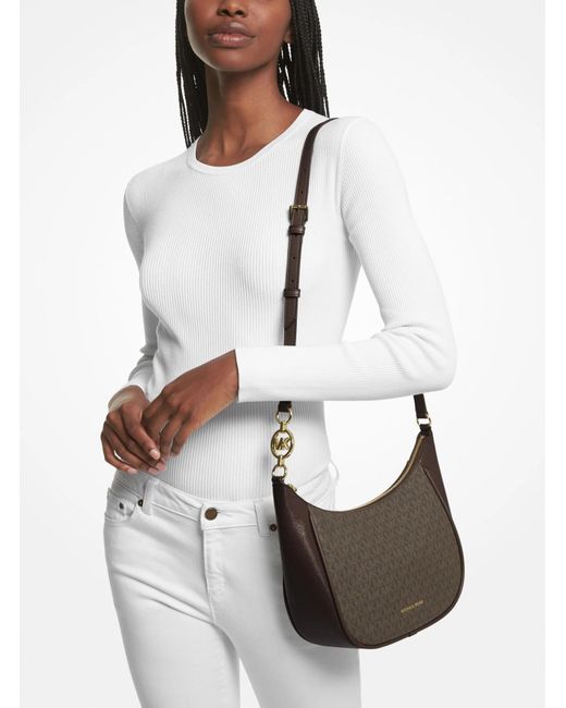 Michael Kors Gray Cheryl Medium Presbyopic Messenger Bag