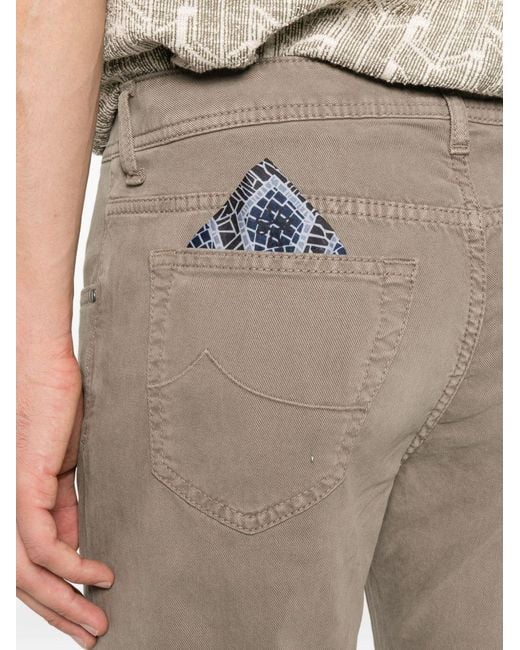 Jacob Cohen Gray Belt Loop Casual Pants for men