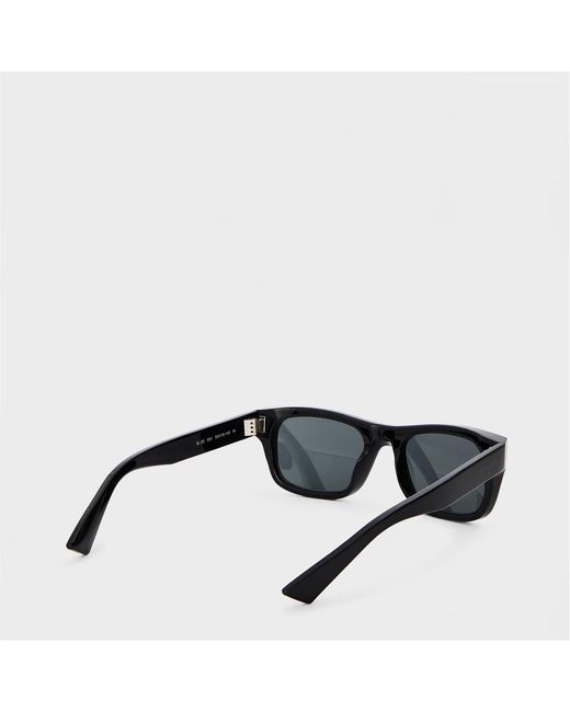 Saint Laurent White Ysl Rectangle Sunglasses for men