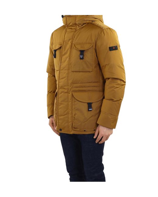 Peuterey Natural Buckle Detailed High Neck Jacket for men