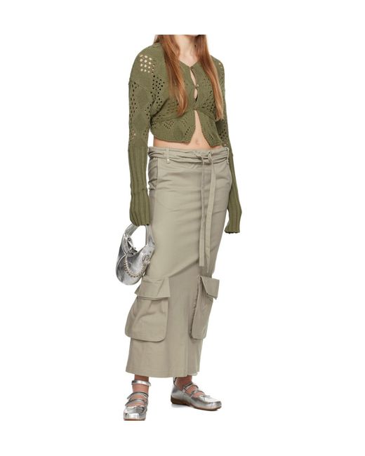 OPEN YY Green Argyle Vest