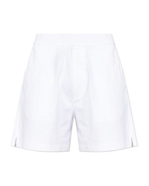 DSquared² White Summer Lovers Embroidered Shorts for men