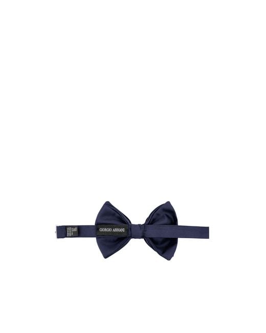Giorgio Armani Blue Silk Bow Tie for men