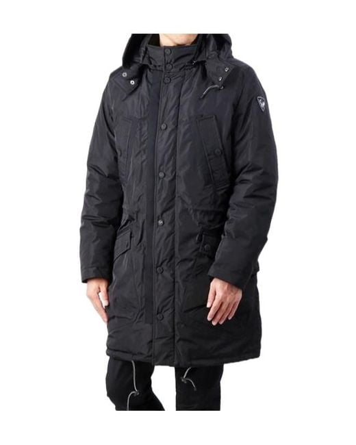 Rossignol Blue Papal Long-Sleeved Casual Coat for men