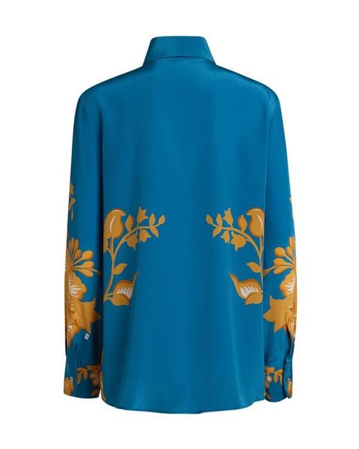 Etro Blue Regular Button Up Shirt