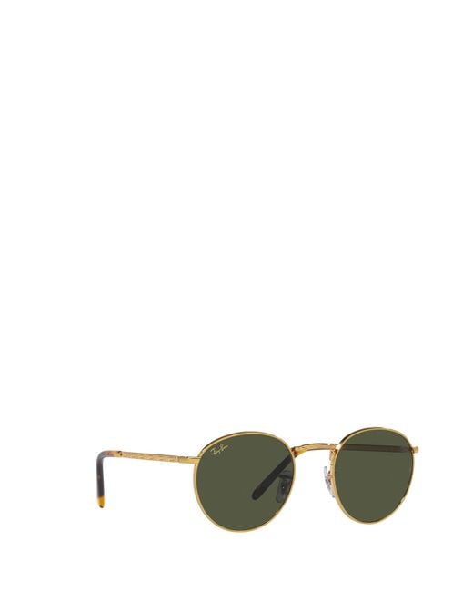 Ray-Ban Green Round Frame Sunglasses for men
