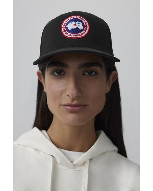 Canada Goose Black Arctic Disc Baseball Cap for men